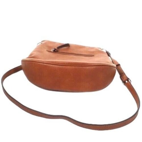 Franco Sarto Womens Purse Saddlebag Brown Cognac Shoulder Strap Handbag - Picture 8 of 9